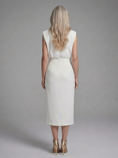 Olivia - Vestido Midi Mangas Cortas