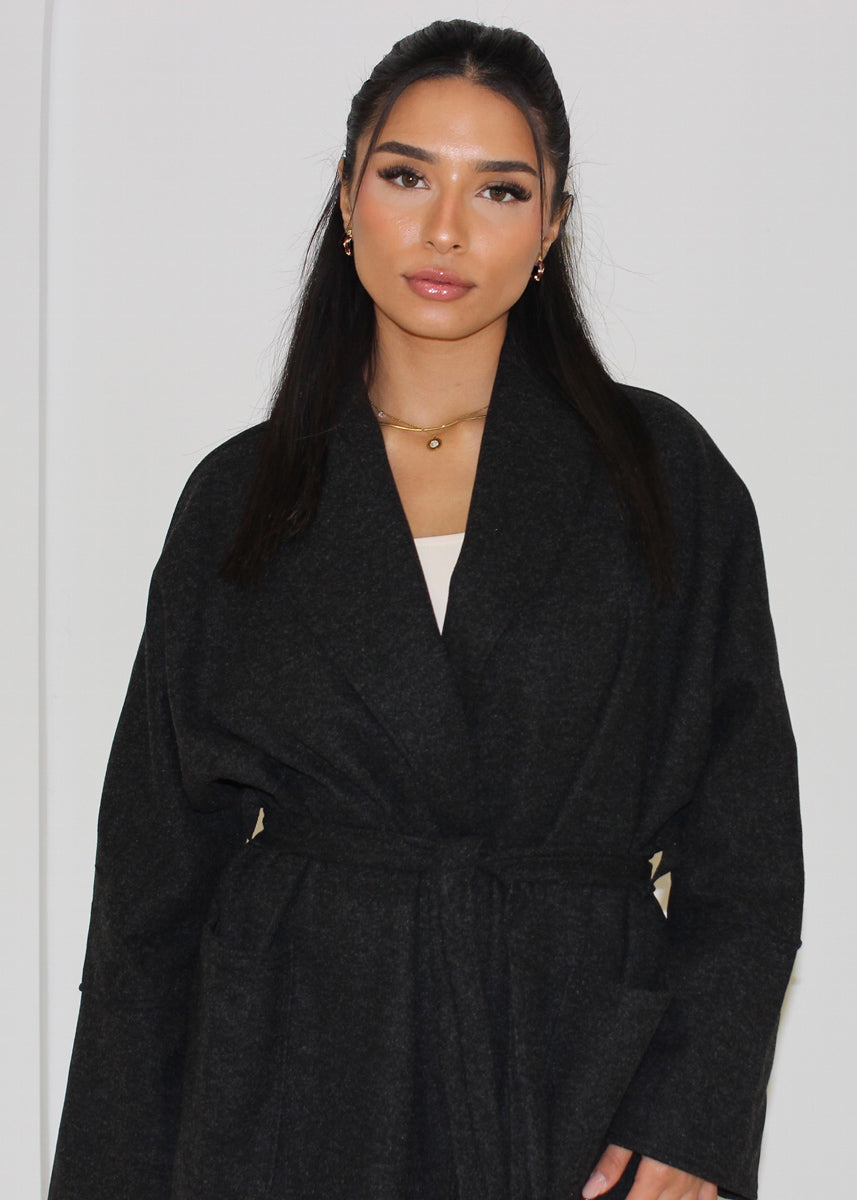 Lara - Chaqueta suave con cinturón