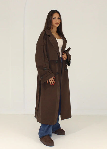Emilia - Gabardina oversize