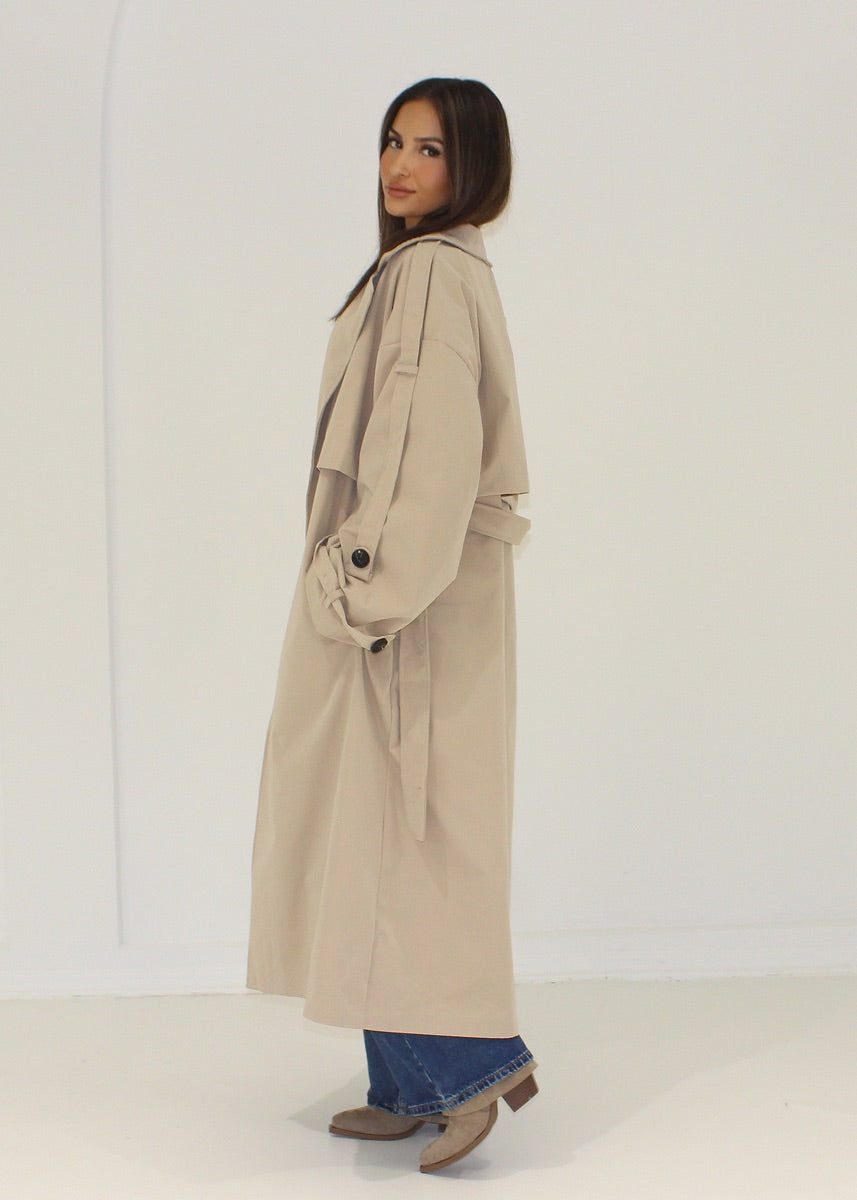 Emilia - Gabardina oversize