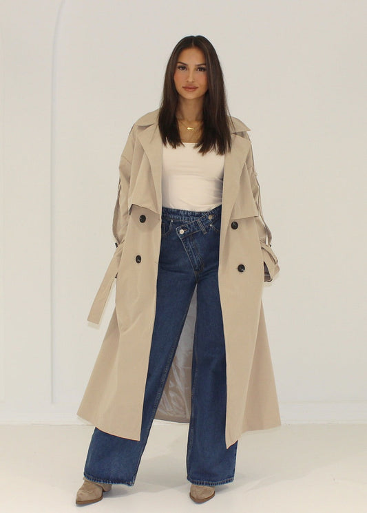 Emilia - Gabardina oversize