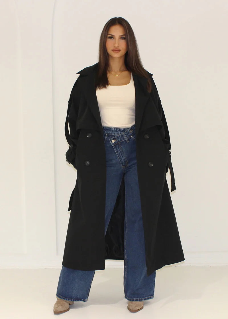 Emilia - Gabardina oversize