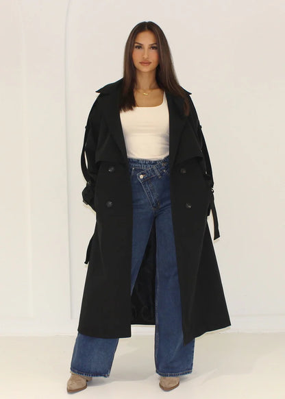 Emilia - Gabardina oversize