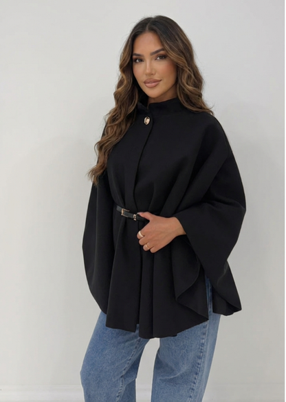 Elisa - Abrigo corto con cinturón