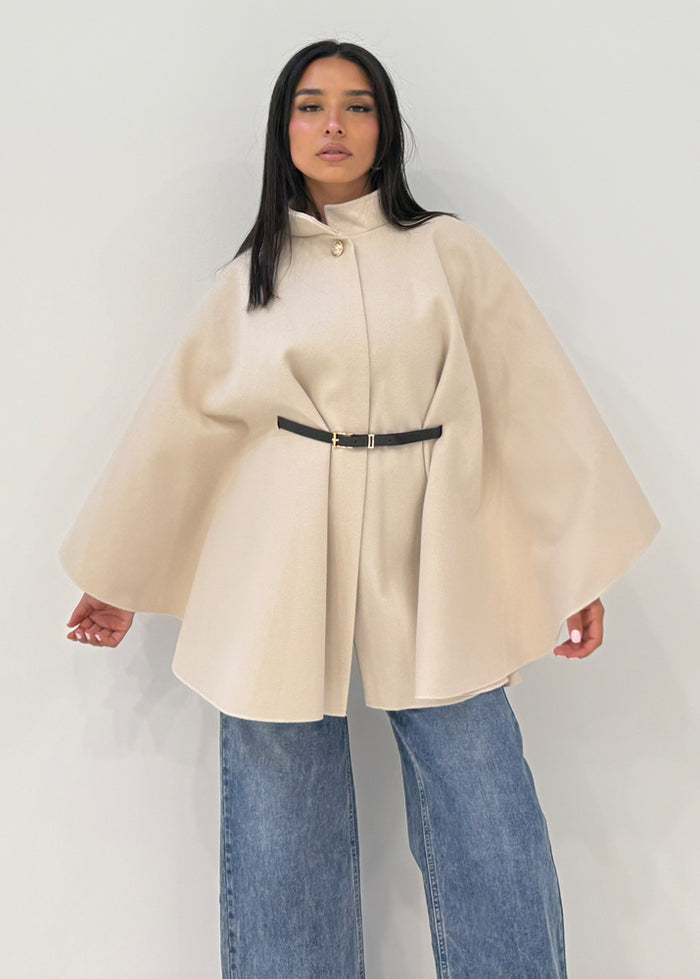 Elisa - Abrigo corto con cinturón