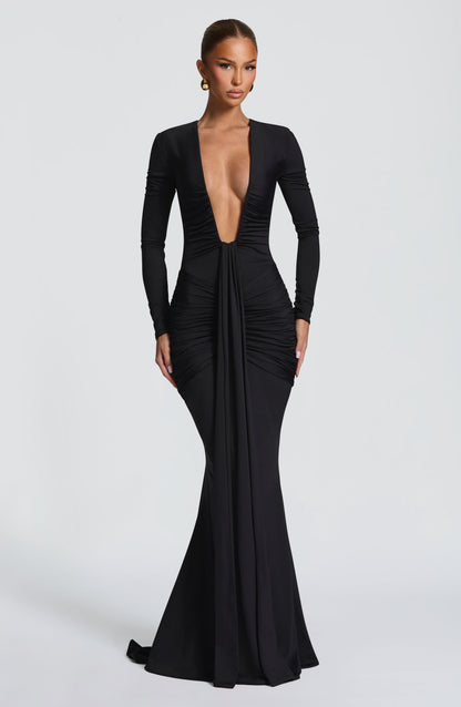 Vestido largo Tara - Negro