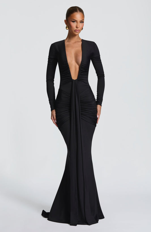 Vestido largo Tara - Negro
