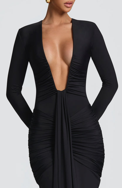 Vestido largo Tara - Negro